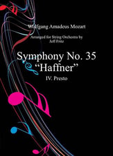 Symphony No. 35 (Haffner) Orchestra sheet music cover